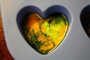 Melted Crayon Heart